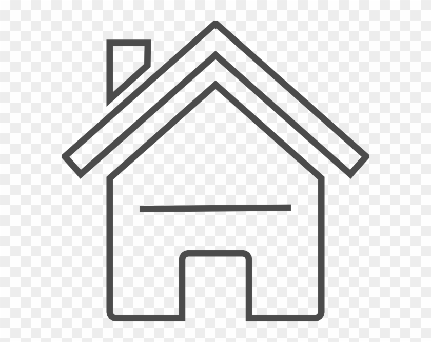 Grey House Clip Art - Modern Clip Art House #171156