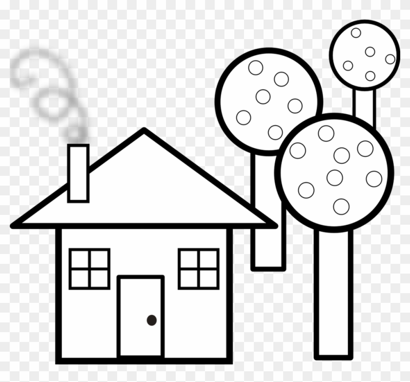 Home Decor Large-size Clip Art Houses Cliparts Co Haunted - Shapes House Black And White #171162