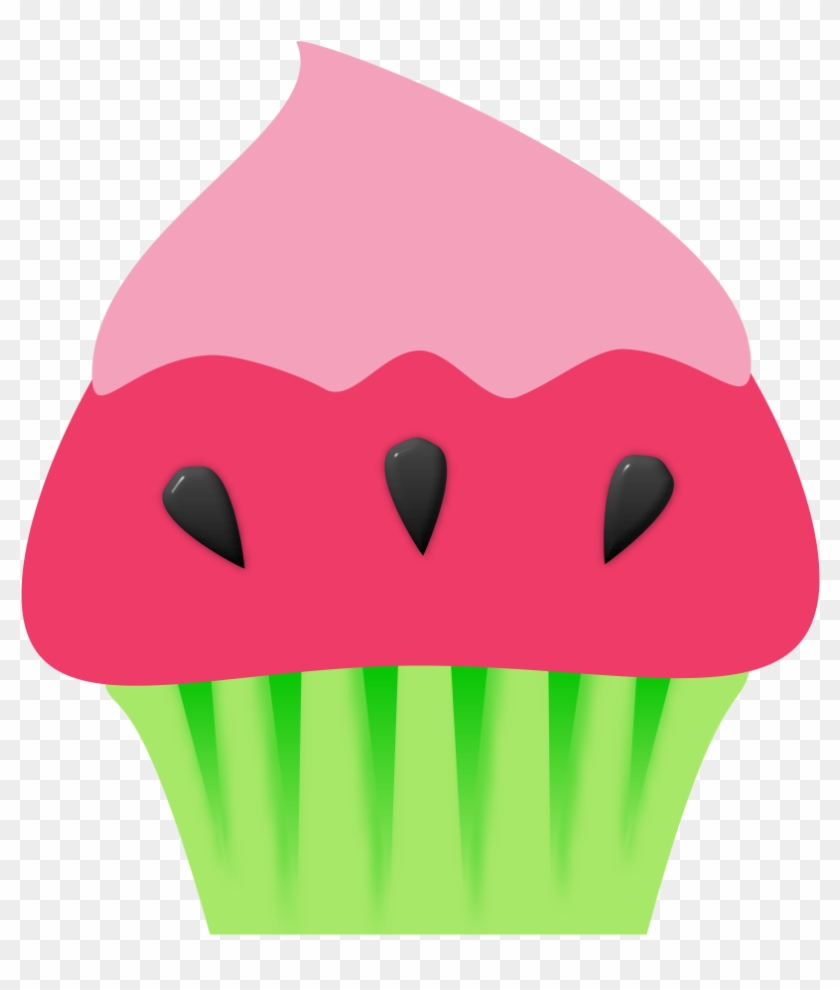 Halloween School Cliparts - Cupcake Watermelon Clipart #171163