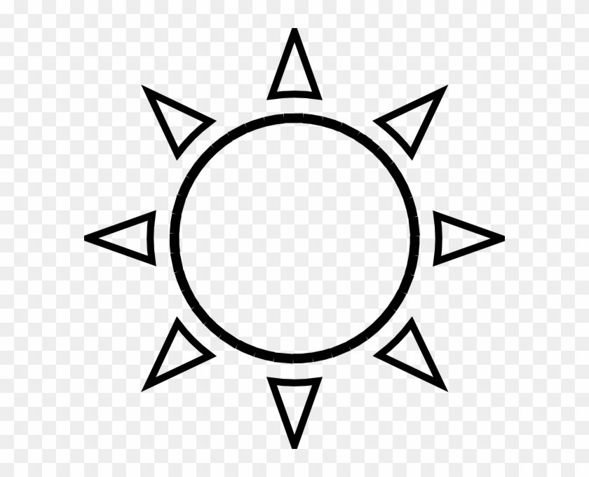 Sun Rising Clip Art Black And White - Sun Black And White #171185