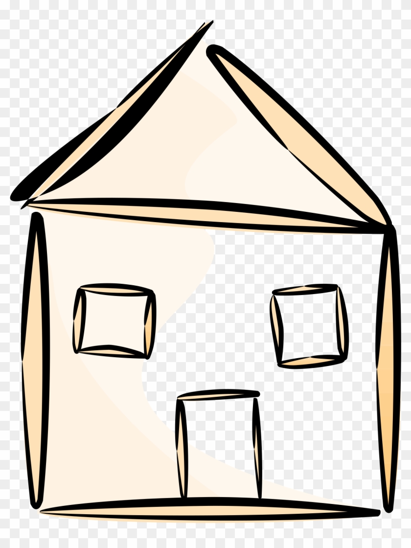 Medium Image - House Outline Clipart #171193