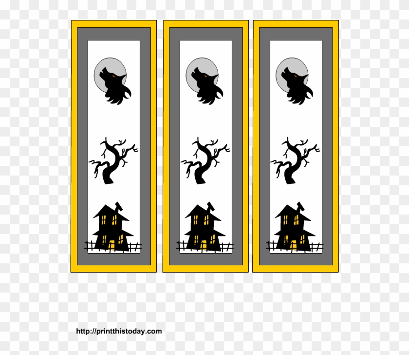 Free Printable Halloween Bookmarks - Cartoon #171229