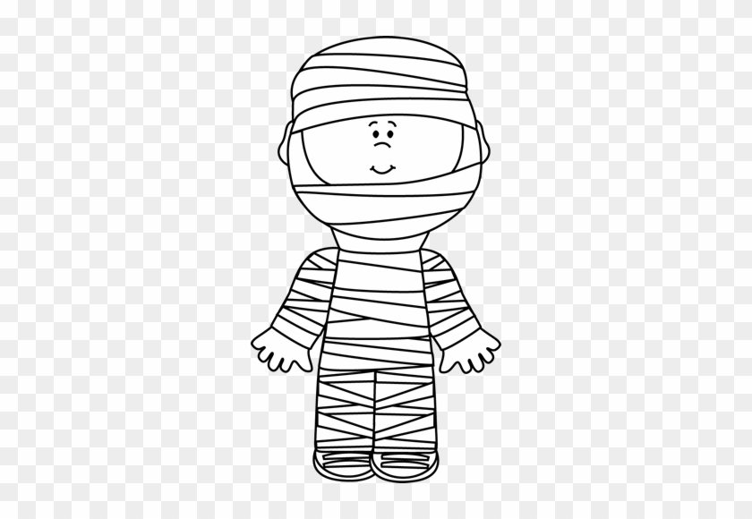 Halloween Clip Art - Black And White Boy Clip Art #171262