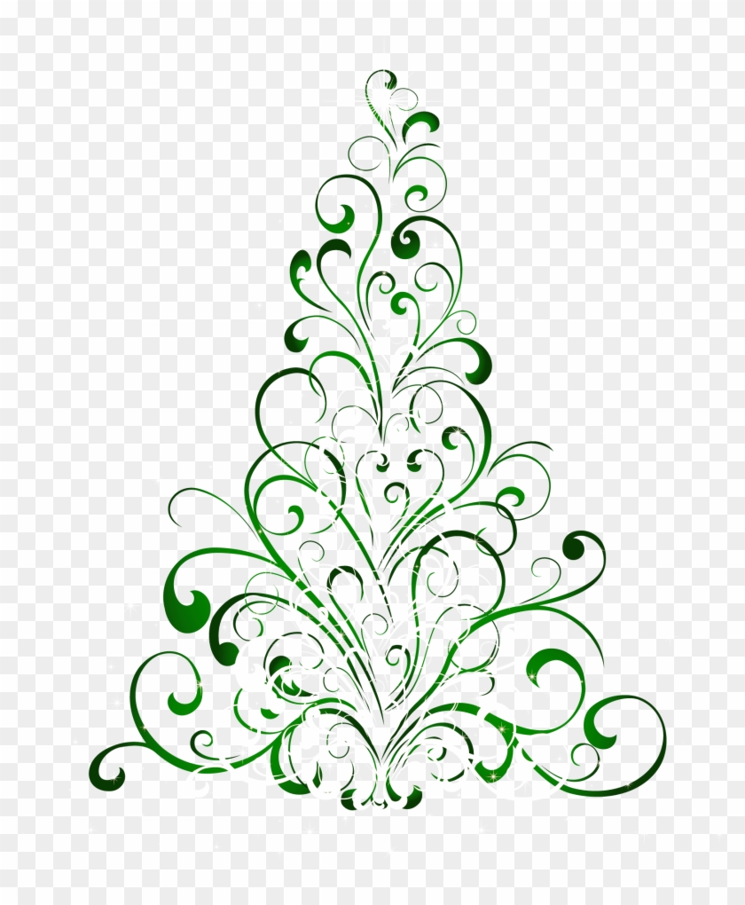 Transparent Green Christmas Tree Png Clipart - Christmas Tree Shower Curtain #171282