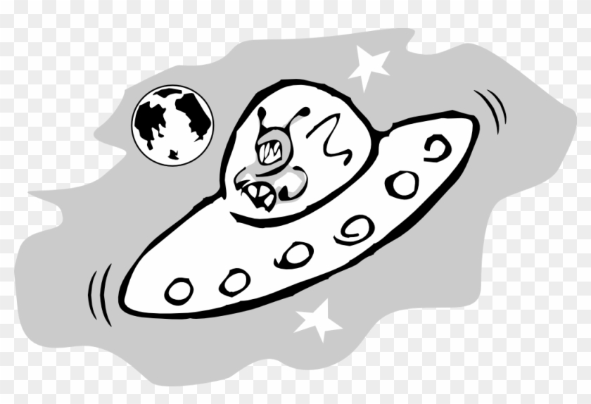 » Clip Art » Alien Svg - Black And White Aliens #171293