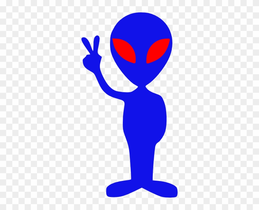 Alien Clip Art At Vector Clip Art Free - Blue Alien Png #171430