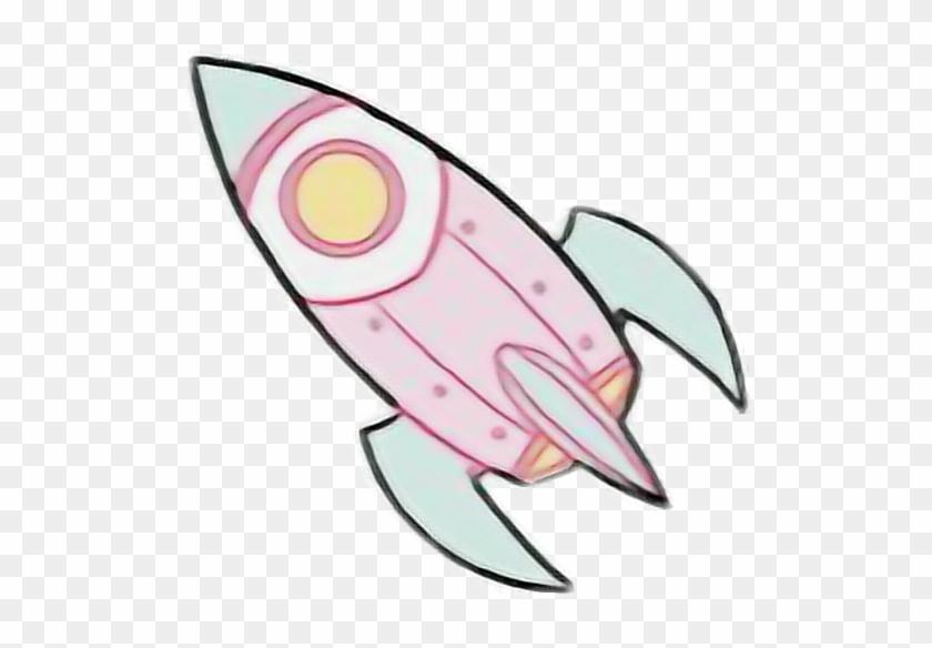 Rocket Space Spaceship Kawaii Pastel Cute Pink Alien - Rocket Space Spaceship Kawaii Pastel Cute Pink Alien #171465