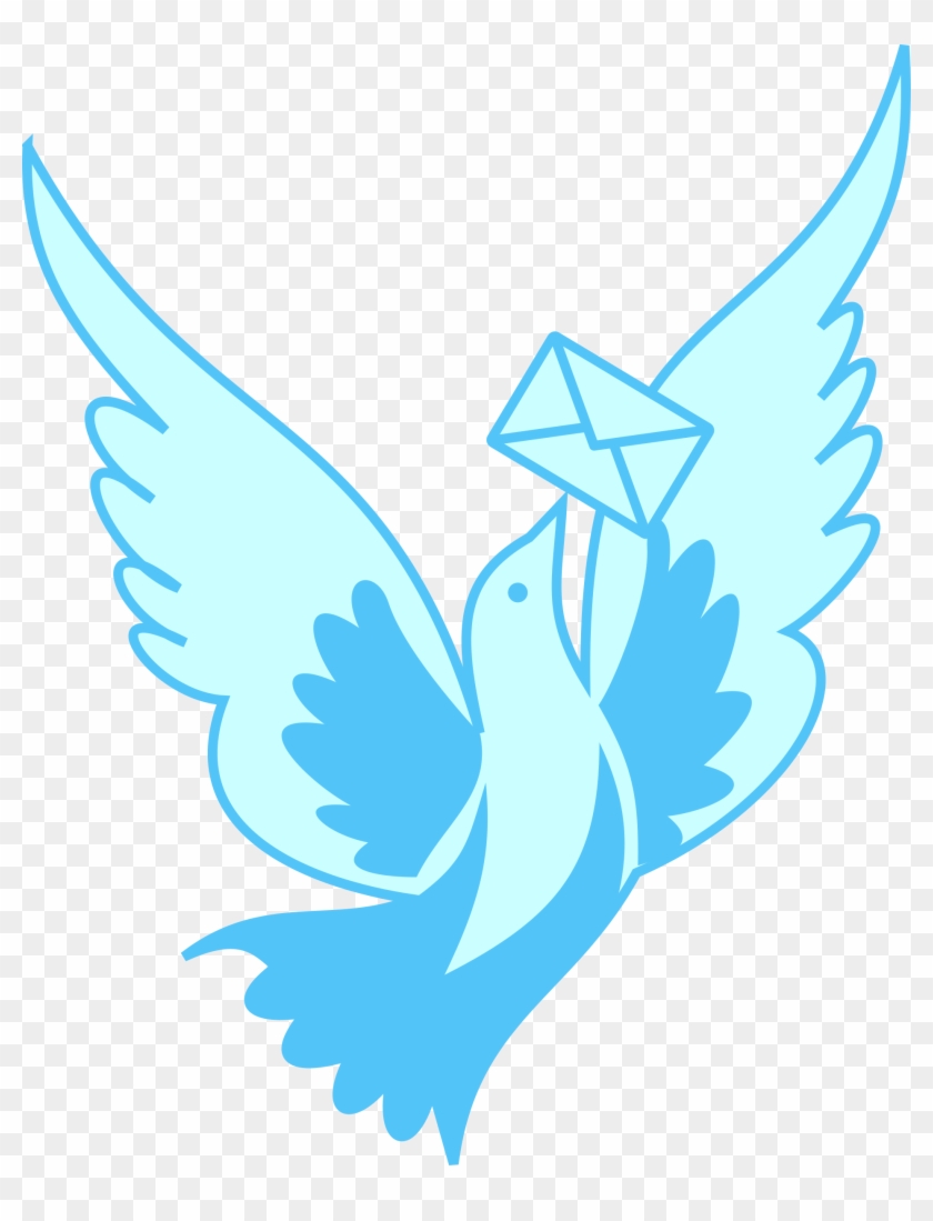 A Flying Pigeon Delivering A Message Svg Vector File, - A Flying Pigeon Delivering A Message Svg Vector File, #171488