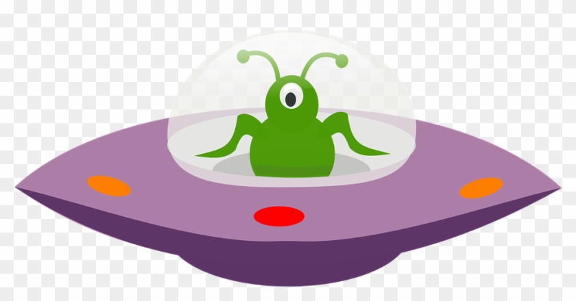 Saucer Clipart Space - Cartoon Ufo Png #171539