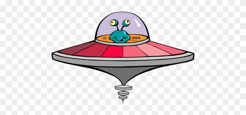 Free To Use Public Domain Flying Saucer Clip Art - Alien In Flying Saucer #171558