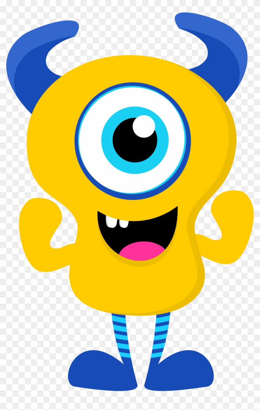 Free Cute Monster Clip Art - Monster Clipart Png #171644