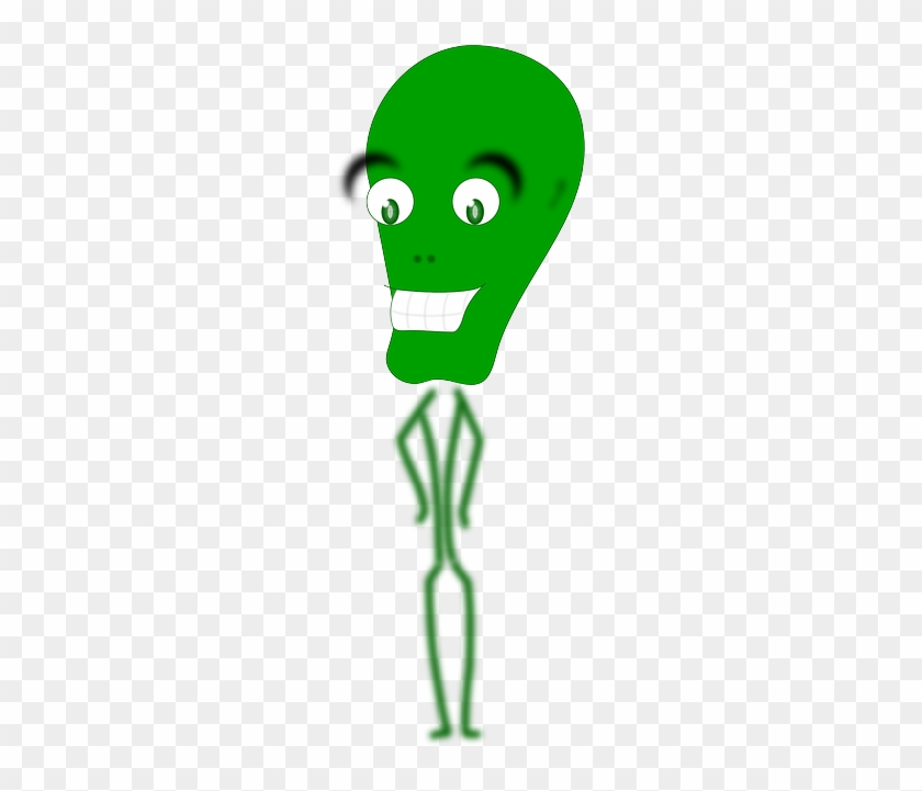 Alien, Standing, Space, Creature, Ufo, Invaders - Clip Art #171642