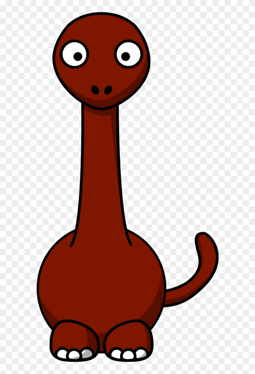 Vector Clip Art - Funny Long Neck Dinosaur #171733