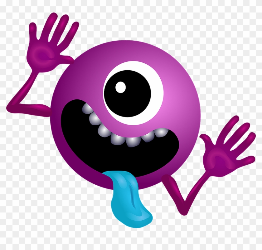 Alien Purple Smiley Monster Cartoon Charac - Hitchhiker's Guide To The Galaxy Planet #171746