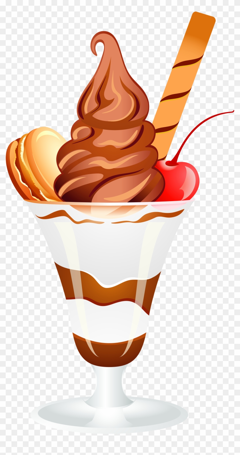 Chocolate Ice Cream Sundae Png Clip Art Image - Ice Cream Sundae Png #171822