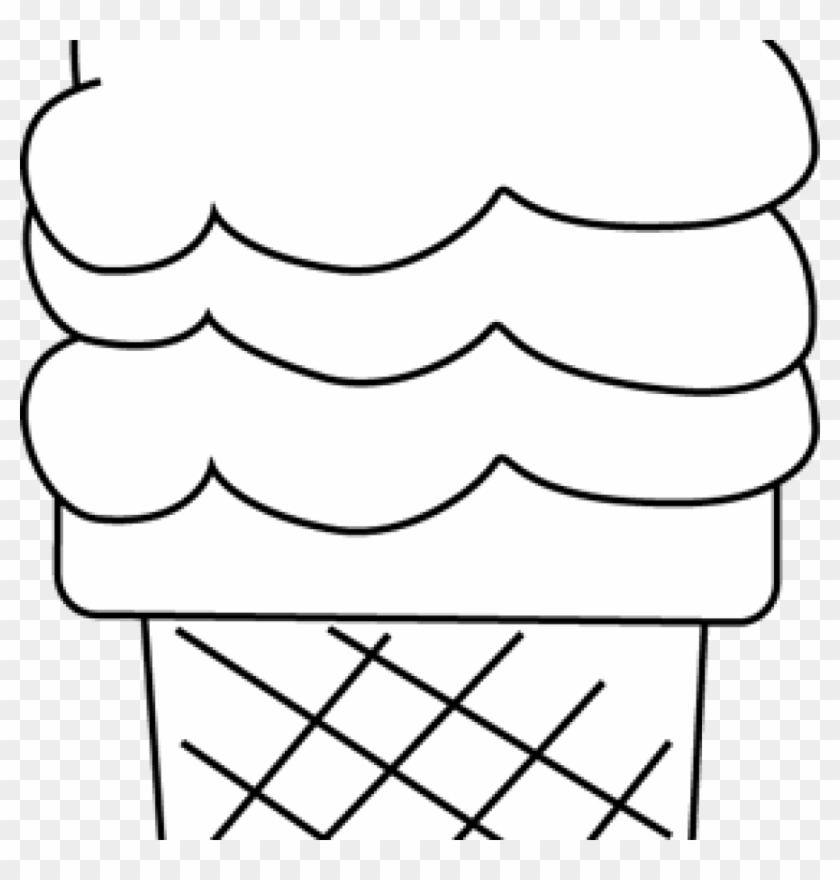 Ice Cream Clipart Black And White Black And White Ice - Clip Art #171826