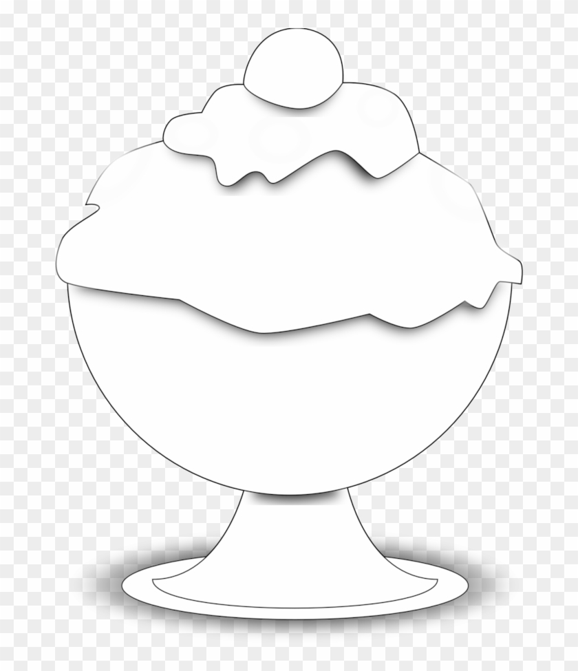 Ice Cream Black And White Ice Cream Clipart Black And - Clip Art #171831