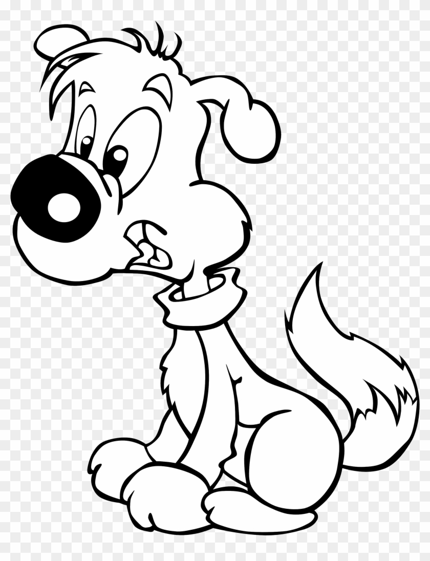 Coloring Pages Black And White Ice Cream Corn Free - Puppy Clip Art #171840