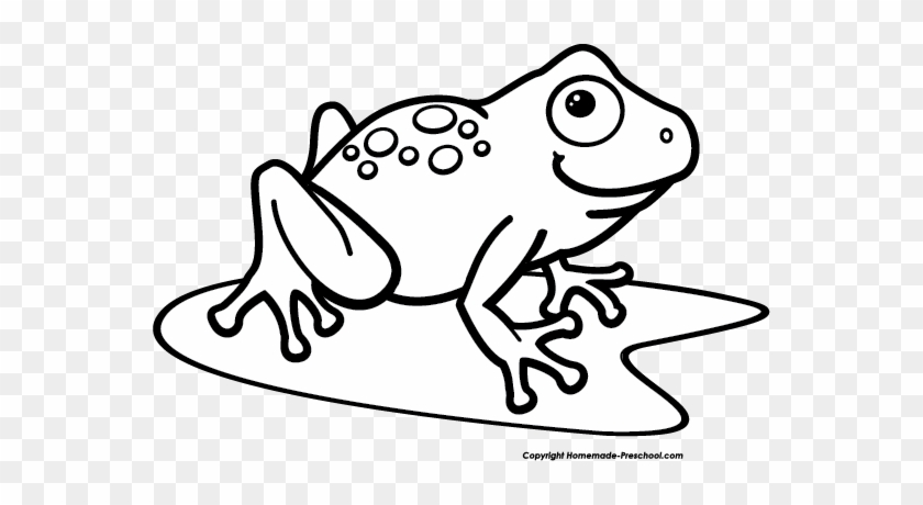 Frog Black And White Frogs Clip Art Waving Frog Vector - Frog Clipart Black And White #171894