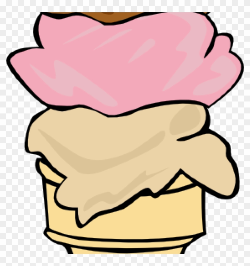 Ice Cream Clip Art Free Ice Cream Cone 3 Scoop Clip - Ice Cream Cone Clip Art #171924