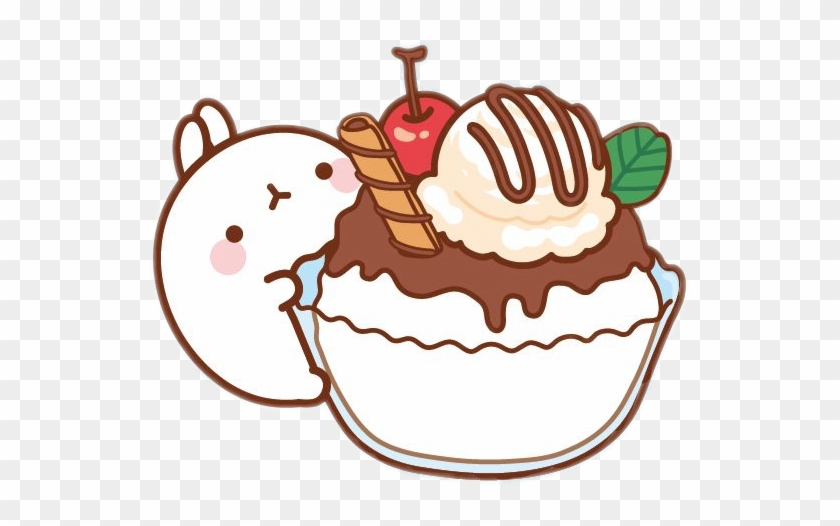 Pin Sundae Clipart - Molang Printable Stickers #172049