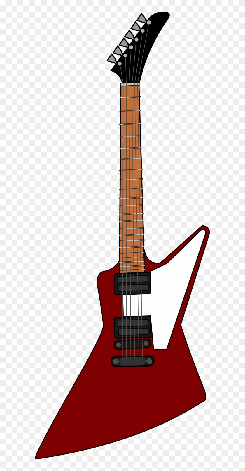 Gibson Electric Guitar Vector Clip Art - Gibson Explorer Clipart #172056
