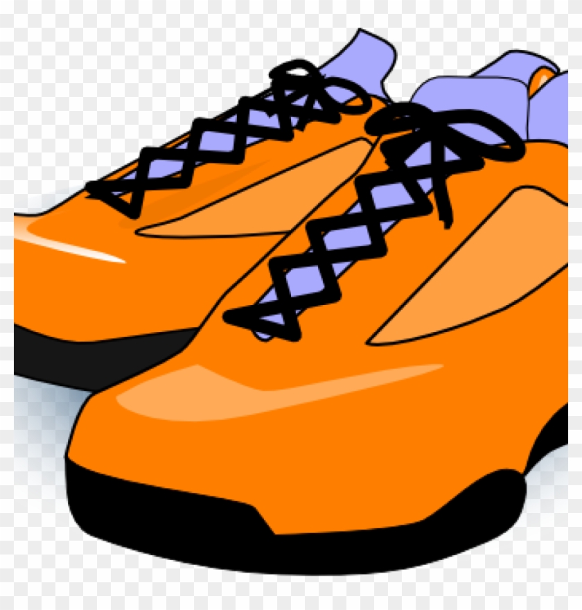 Tennis Shoe Clipart Orange Tennis Shoes Clip Art At - Shoes Clip Art #172081