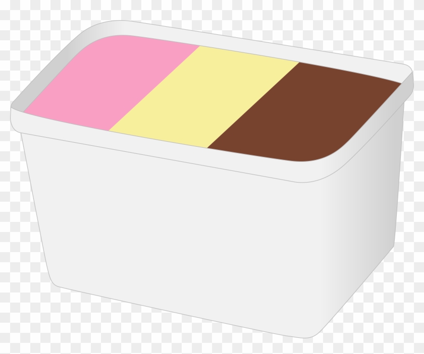 Ice Cream Box - Ice Cream Tub Clipart #172093