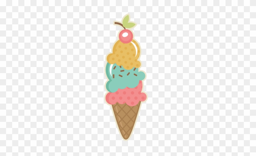 Ice Cream Cone - Miss Kate Cuttables Summer #172098