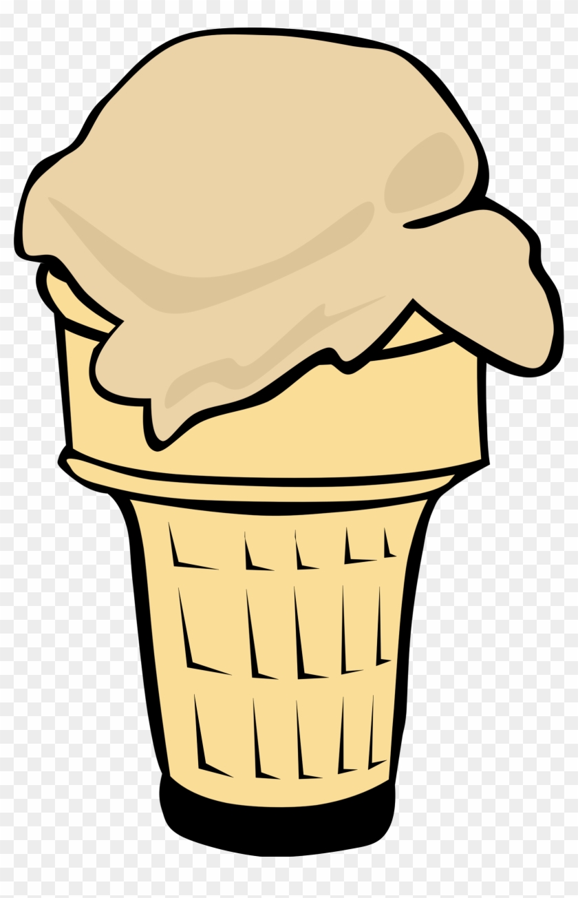 Big Image - Ice Cream Cone Clip Art 1 Scoop #172100