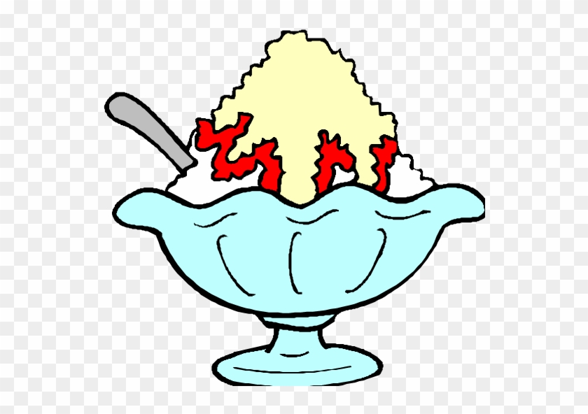 empty ice cream sundae bowl clipart