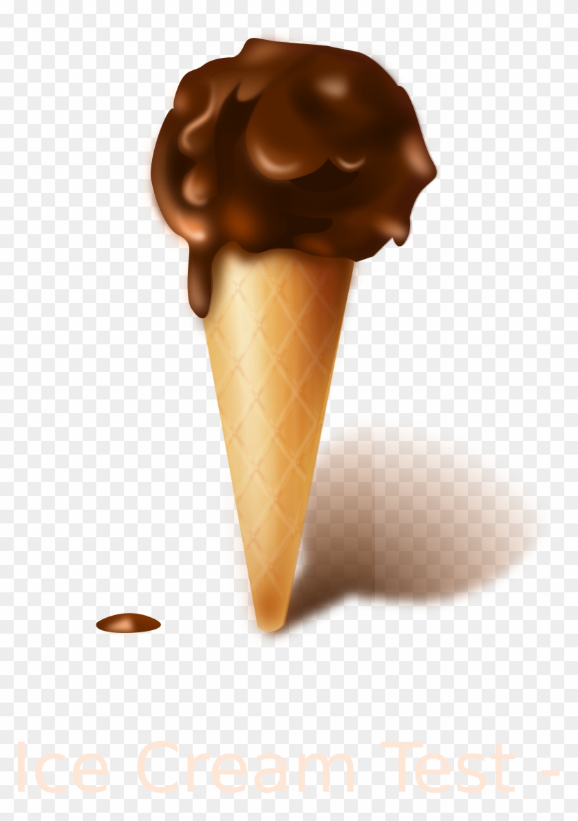 Clipart Chocolate Icecream - Chocolate Ice Cream #172170