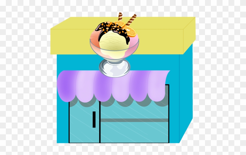 Ice Cream Shoppe - Ice Cream Shop Clipart Png #172219