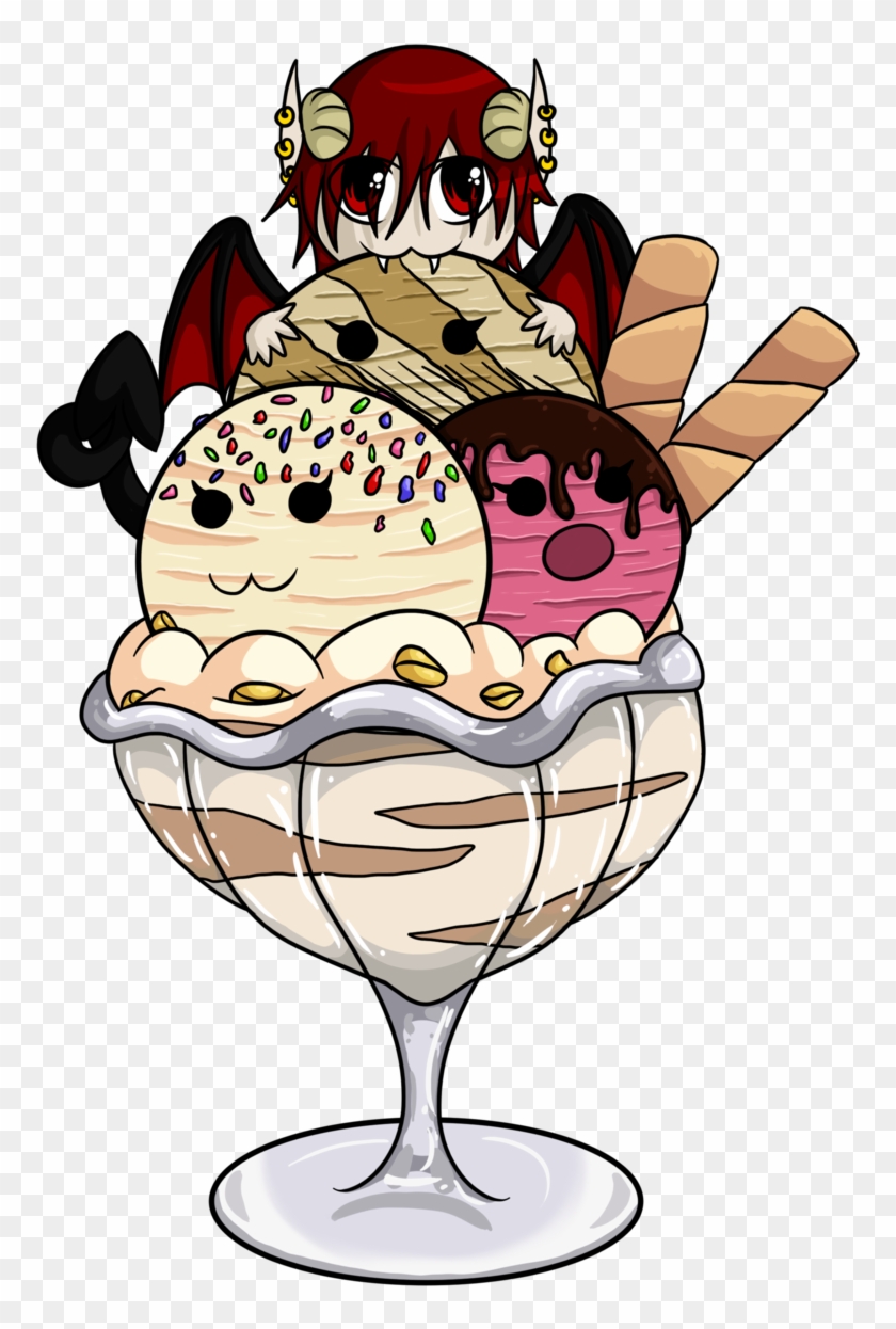 Lucifer Ice Cream Chibi By Irajiack - Anime Chibi Ice Cream - Free  Transparent PNG Clipart Images Download