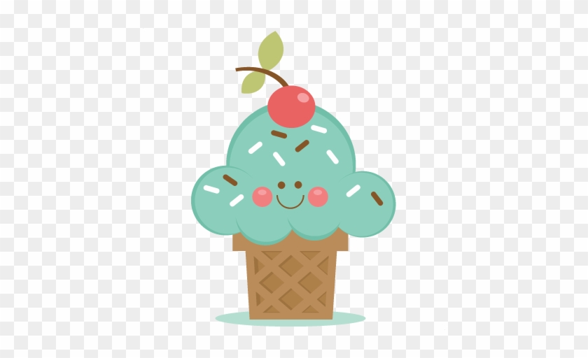 Ice Cream Cone Svg Scrapbook Cut File Cute Clipart - Happy Ice Cream Clipart Png #172309