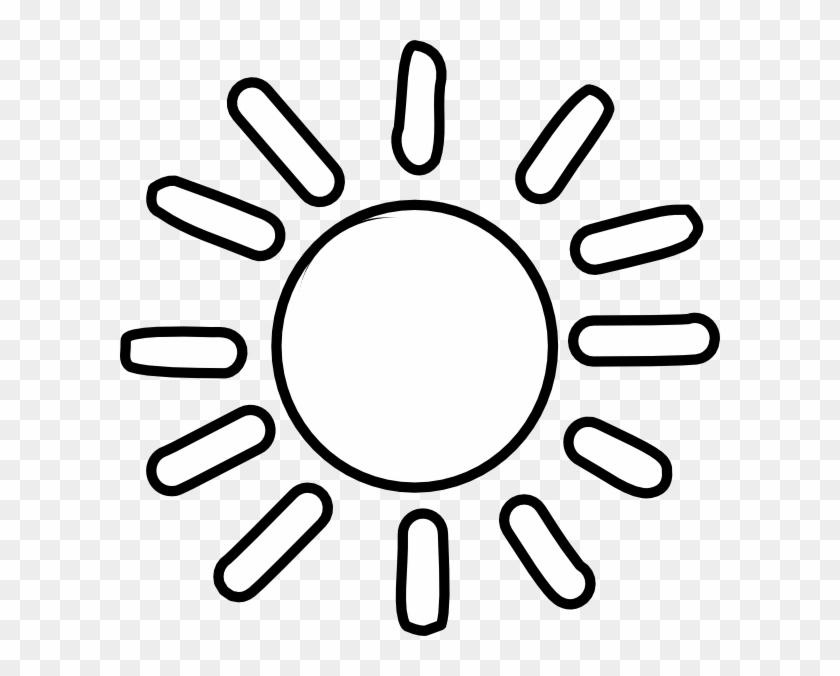 Sun Outline Clip Art At Clker - Symbols For Site Analysis #172338