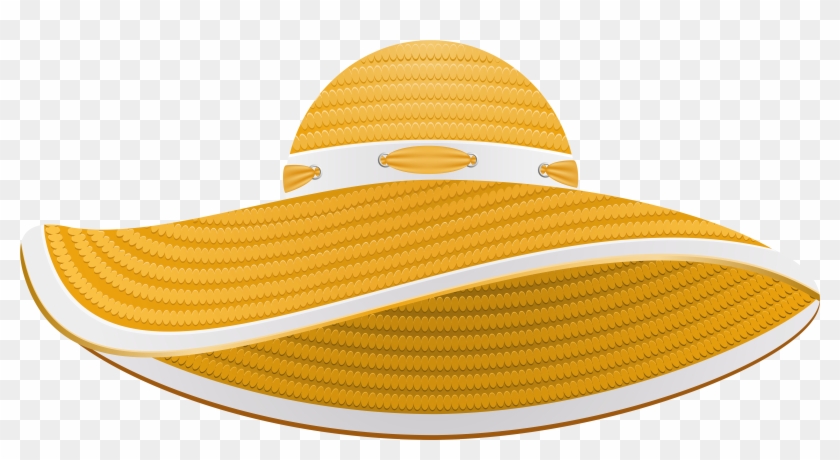 Yellow Summer Female Hat Transparent Png Clip Art Image - Fascinator Clip Art #172342
