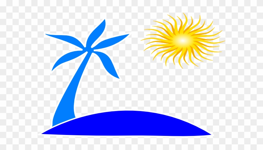 Beach Background Clipart Free Download Clip Art Free - Palm Tree And Beach Logo #172358