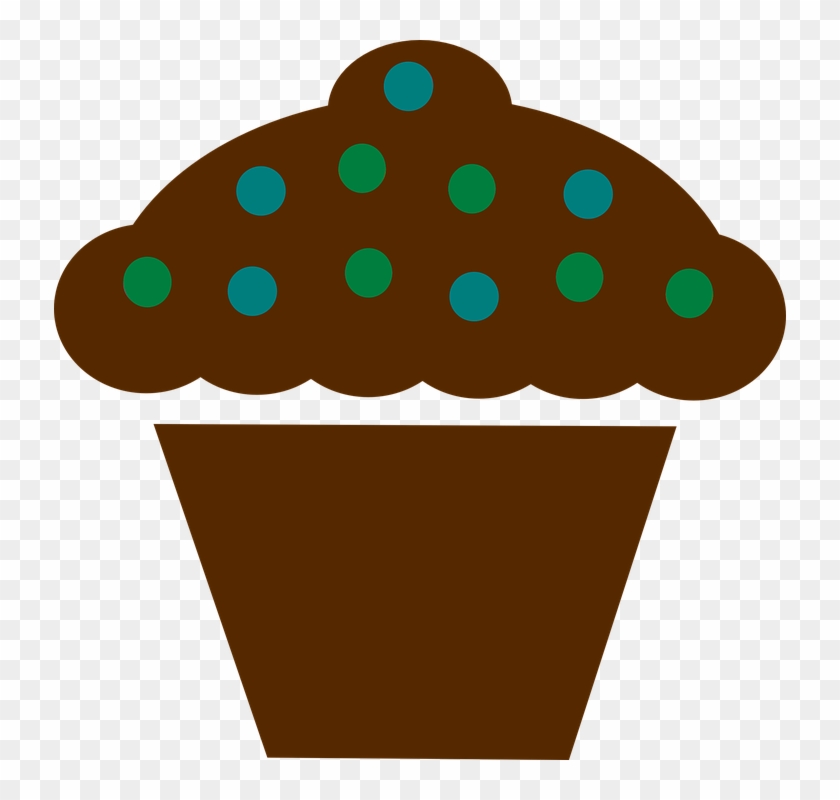 Polka Dot Cupcake Png Clip Art - Cupcake Icing Clipart #172368