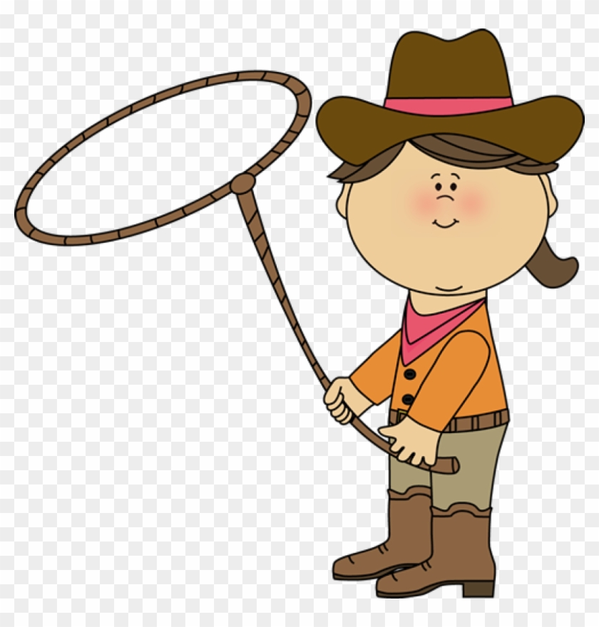 Cowgirl With A Lasso - Lasso Clip Art #172481