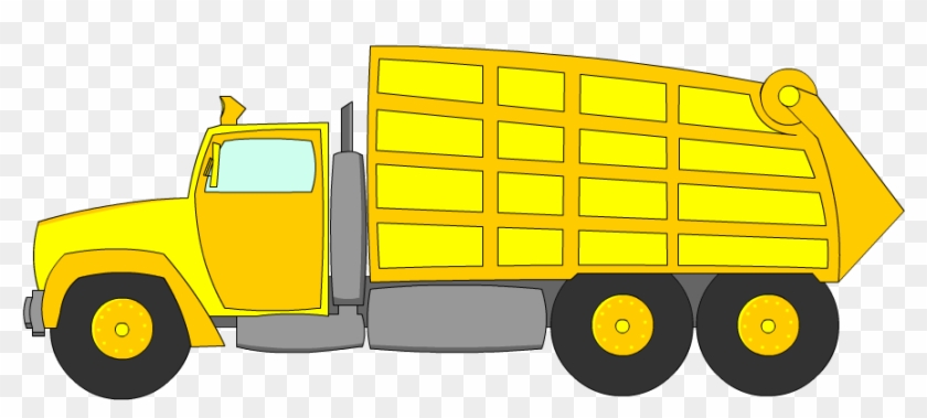 Truck Clipart Cartoon Truck - Yellow Garbage Truck Clipart #172612