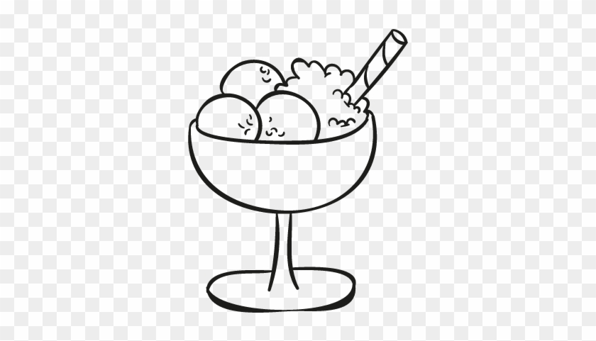 Ice Cream Balls Cup Vector - Cup Ice Cream Drawing #172632