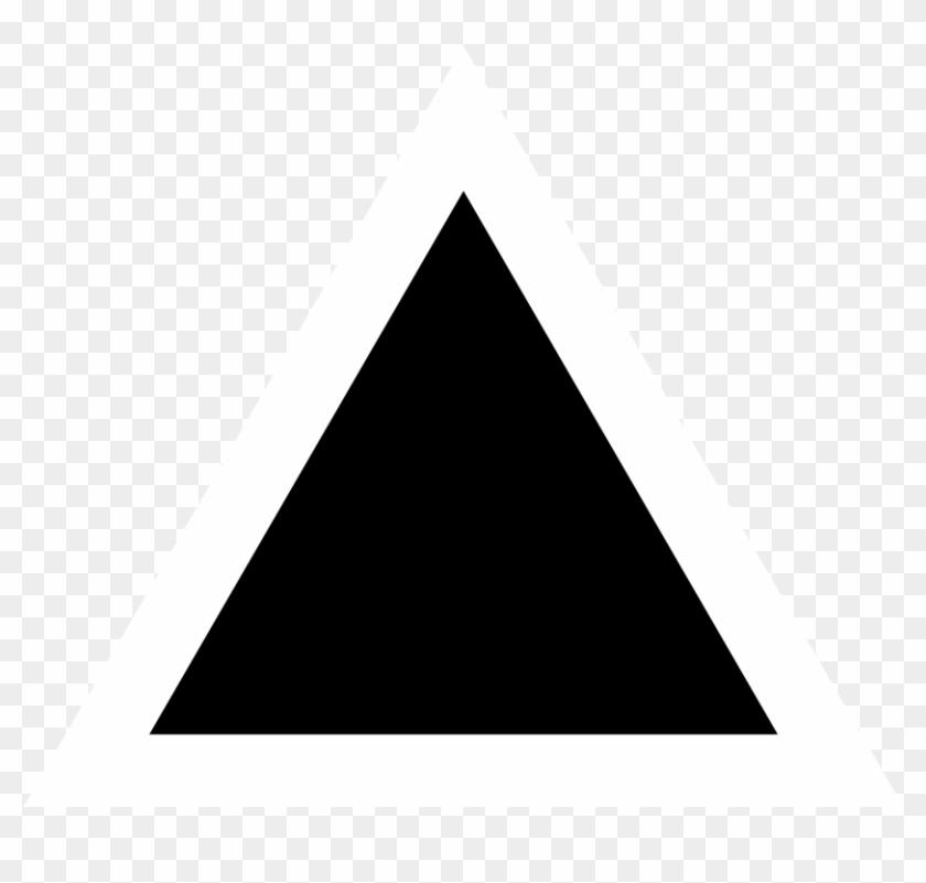 File - Black Triangle Clipart Black And White #172675