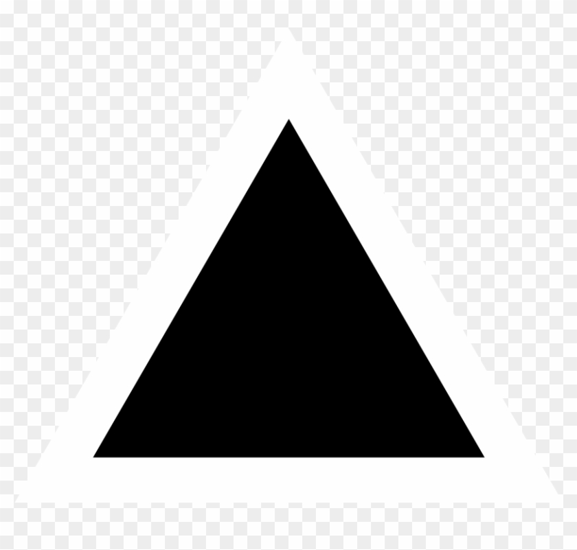 File - Black Triangle Clipart Black And White #172675