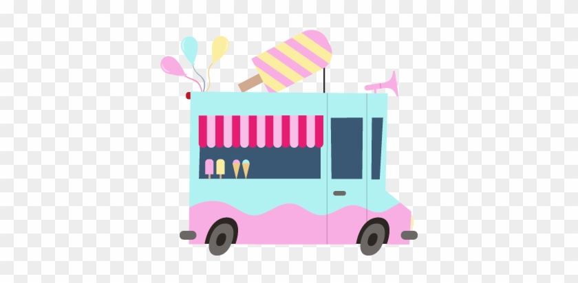 Ice Cream Truck Kids Stickers - Marchand De Glace Dessin #172759