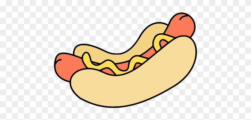 Hotdog And Hamburger Clipart - Hot Dog Food Clipart #172834