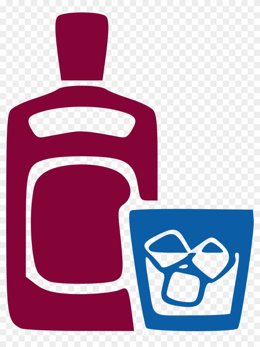 Ice And Bottle - Alcohol Icon Png #172889