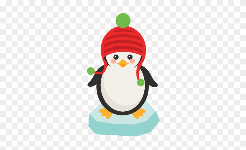 Penguin On Ice Svg Scrapbook Cut File Cute Clipart - Cricut - Full Size ...