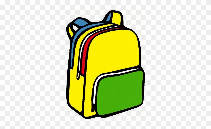 Colorful Backpack Clipart - Backpack Clipart Black And White #172942