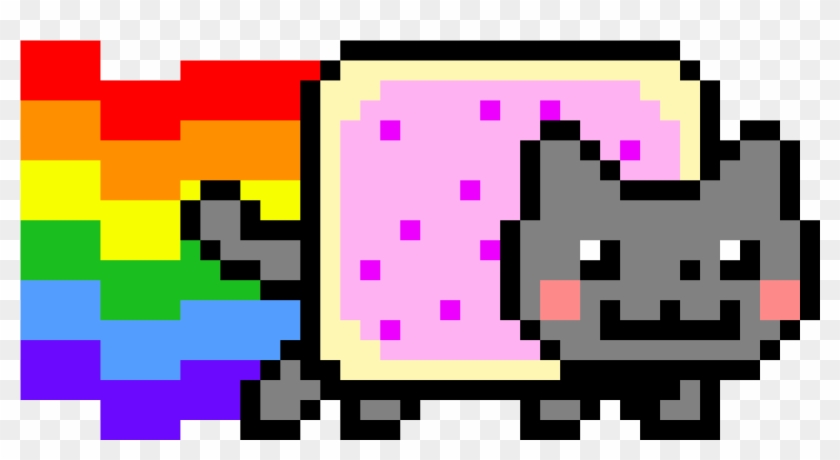 Clipart Of Nyan Cat Kevin Julian Pixel Art Maker - Gif Nyan Cat Png #172977